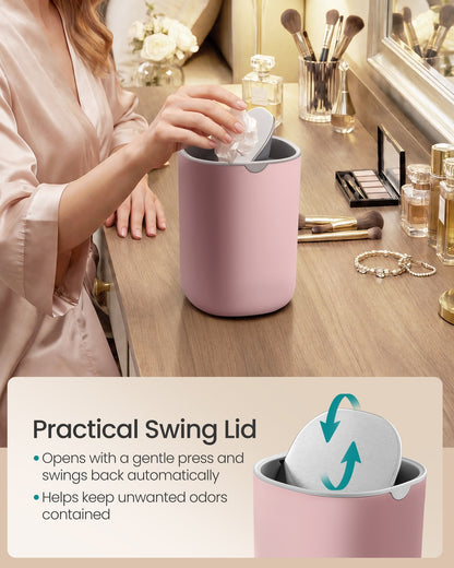 Mini Desk Trash Can with Lid - image 13
