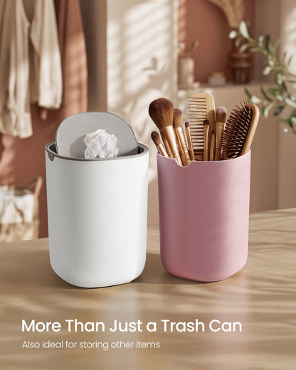 Mini Desk Trash Can with Lid - image 4