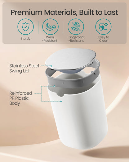 Mini Desk Trash Can with Lid - image 6