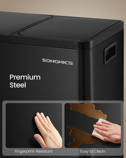Steel Kitchen Bin with Two 30 L Compartments - image 8