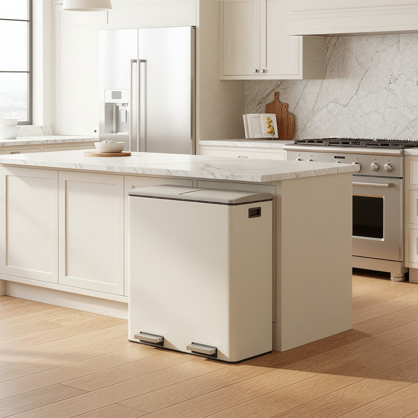 2 x 8 Gallon (2 x 30 L) Trash Can for Kitchen