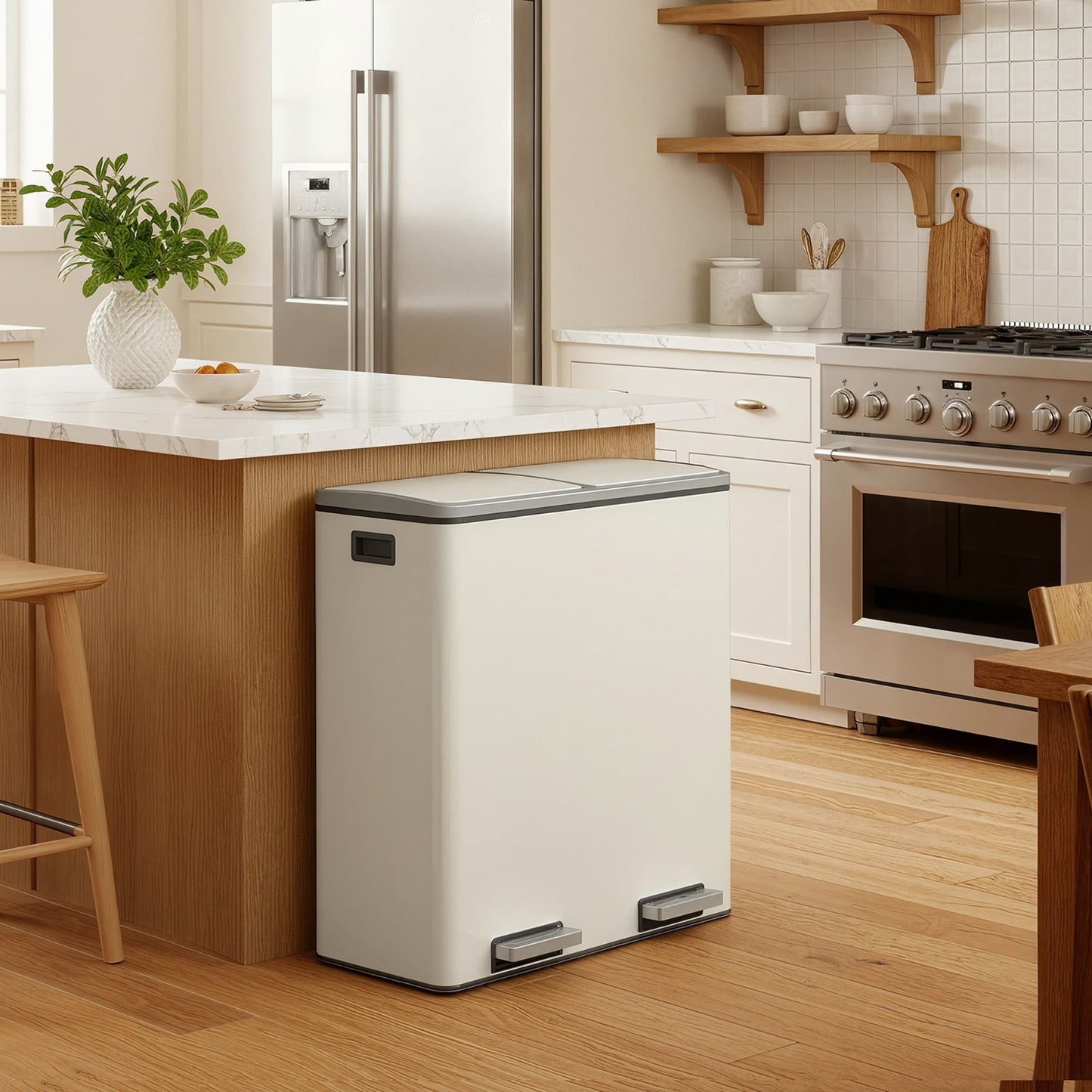 2 x 8 Gallon (2 x 30 L) Trash Can for Kitchen