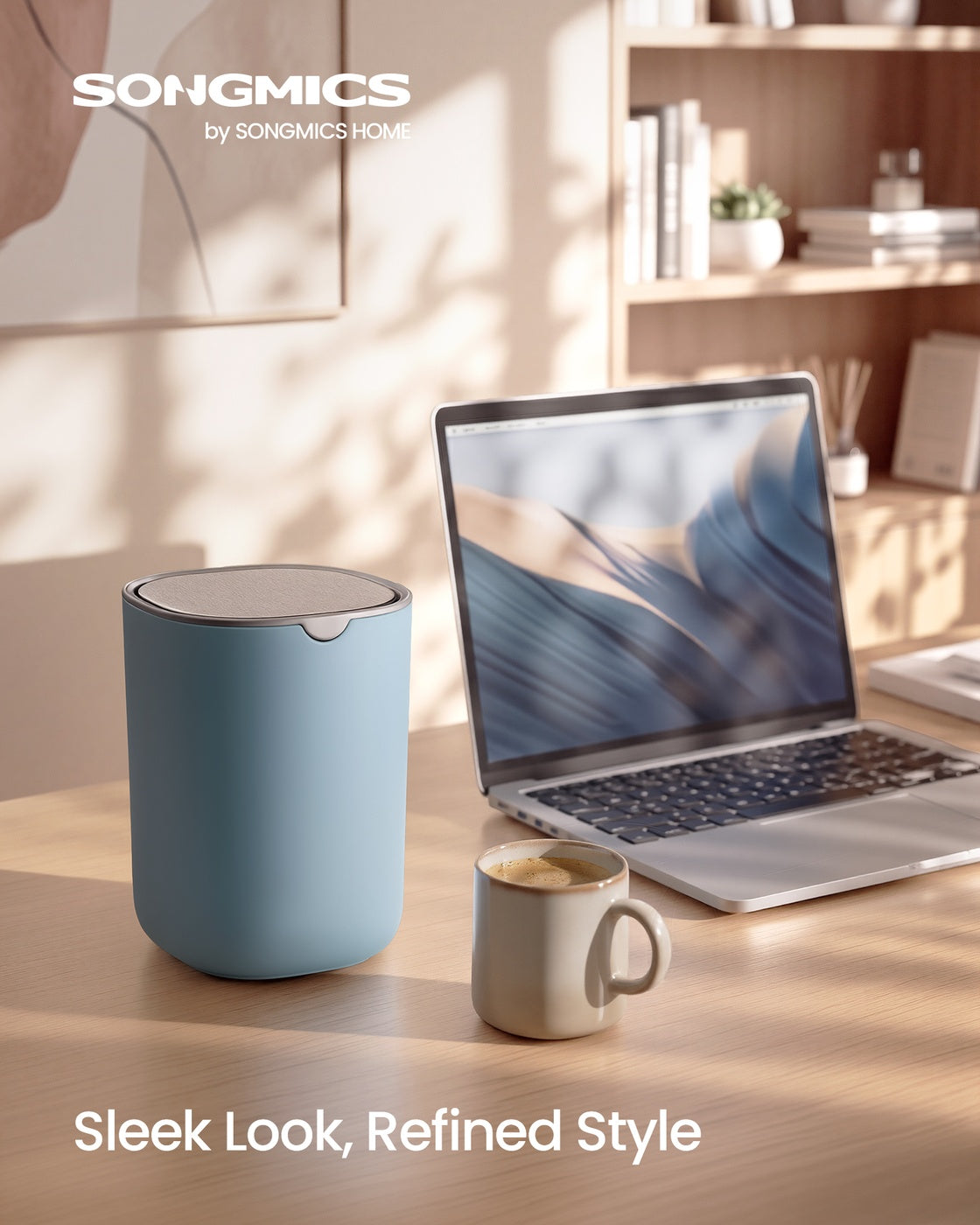 Mini Desk Trash Can with Lid - image 18