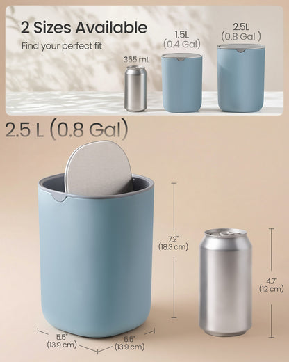 Mini Desk Trash Can with Lid - image 19