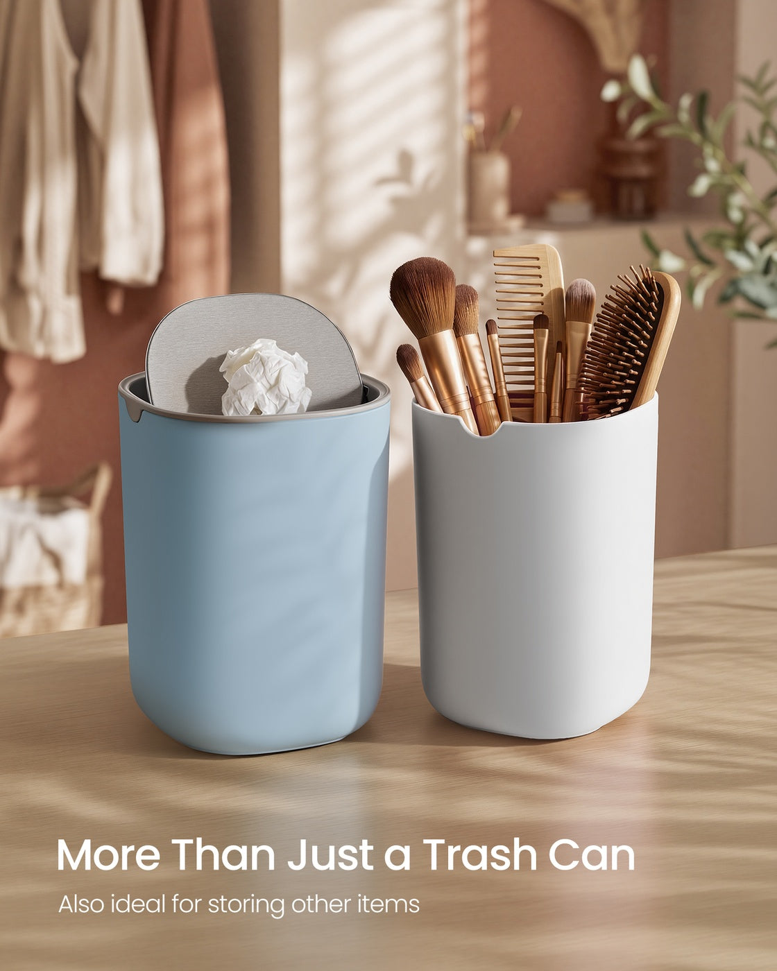 Mini Desk Trash Can with Lid - image 20