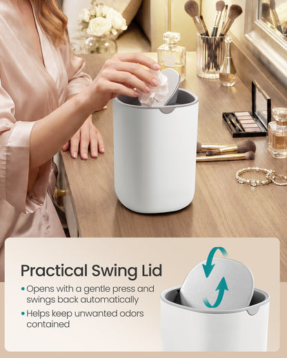 Mini Desk Trash Can with Lid - image 13