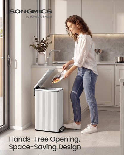 50 L Steel Kitchen Bin with Pedal and Soft-Close Lid - image 11