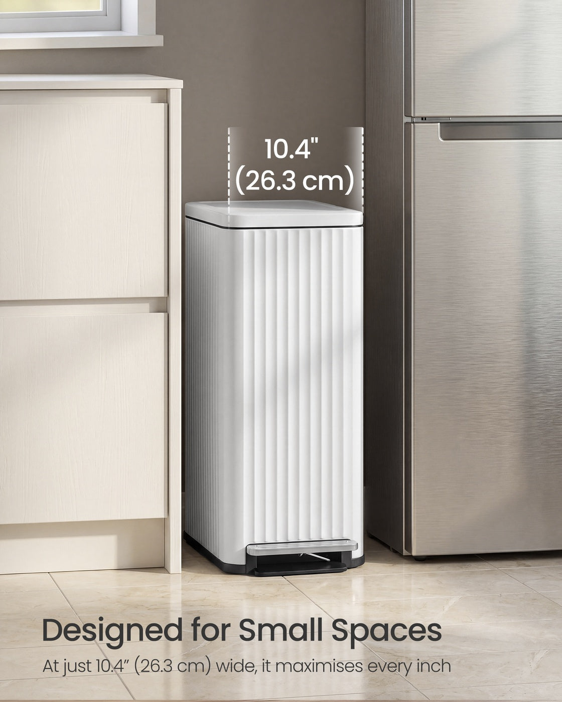 50 L Steel Kitchen Bin with Pedal and Soft-Close Lid - image 14