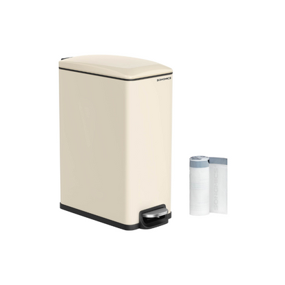 13-Gallon (50 L) Garbage Can for Narrow Spaces with Soft-Close Lid