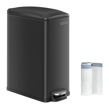 13 Gallon Garbage Can for Narrow Spaces with Soft-Close Lid - HWLEXTRA 