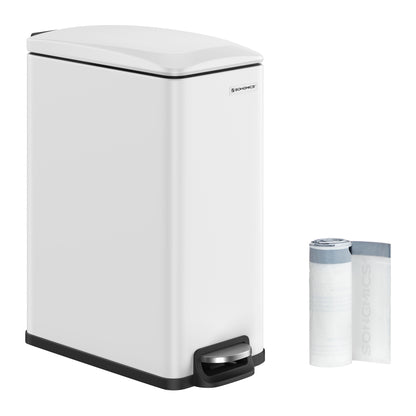 13 Gallon Garbage Can for Narrow Spaces with Soft-Close Lid - HWLEXTRA 