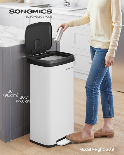 18-Gallon Stainless Steel Kitchen Trash Can