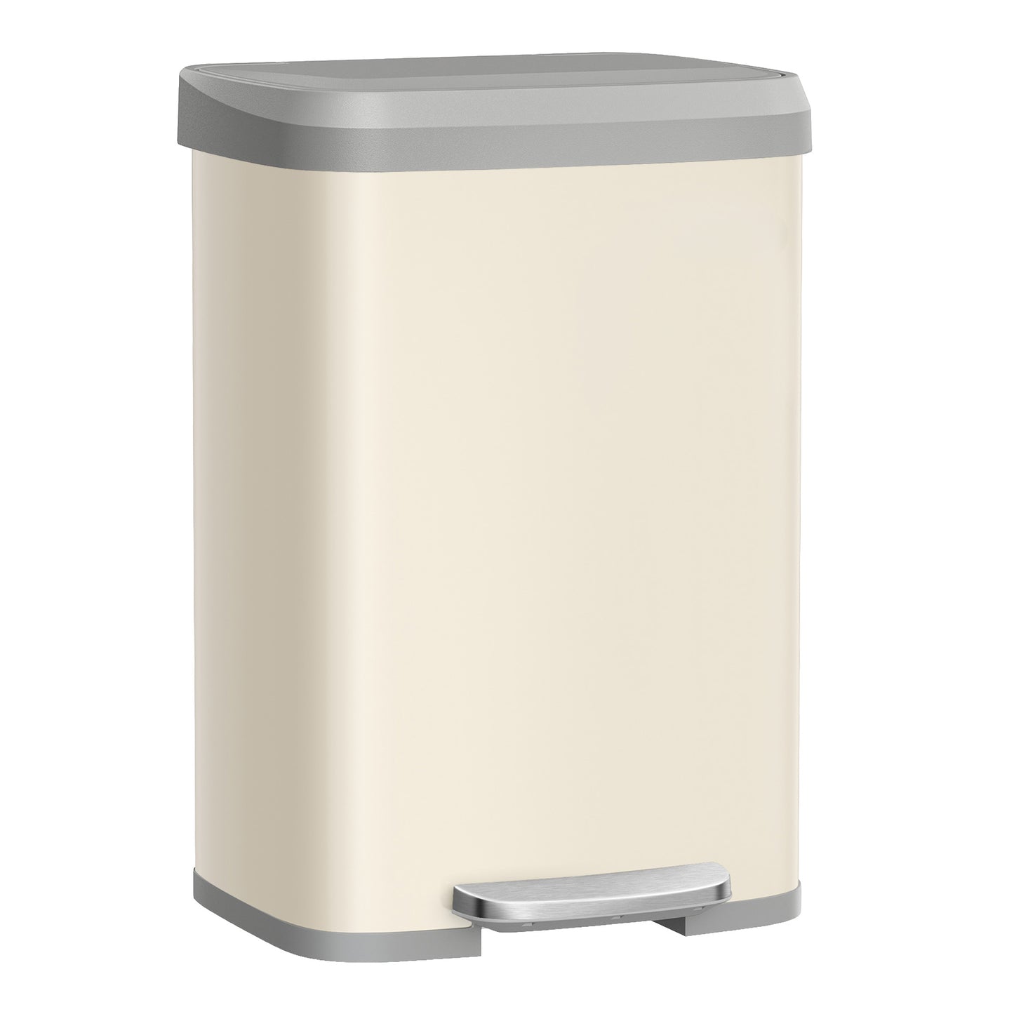 68L Kitchen Rubbish Bin, Metal Waste Pedal Bin with Lid, Tall and Large - image 17