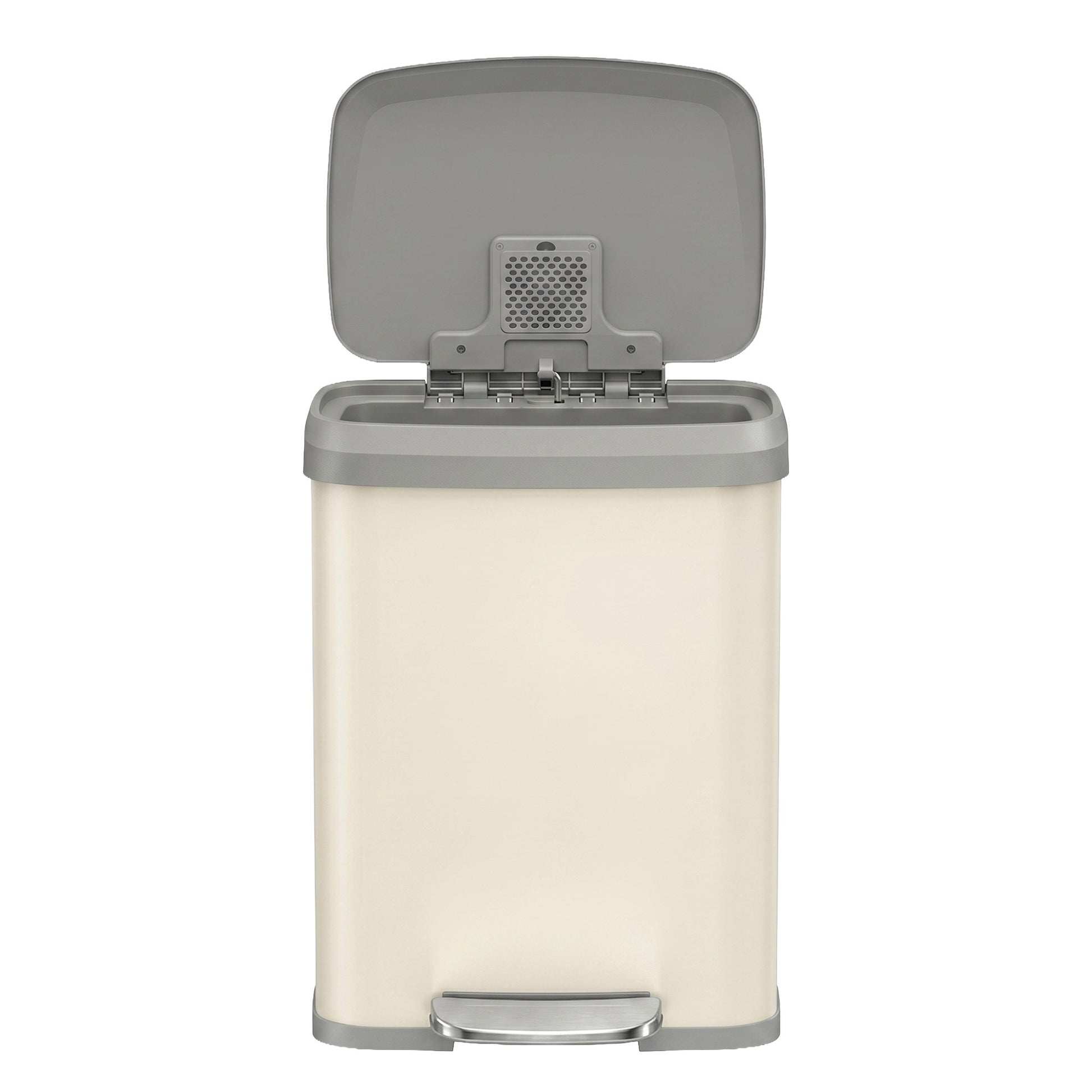 68L Kitchen Rubbish Bin, Metal Waste Pedal Bin with Lid, Tall and Large - image 18