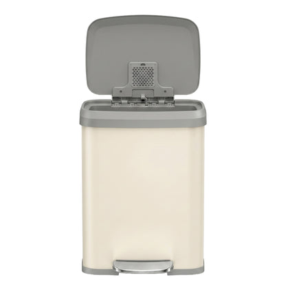68L Kitchen Rubbish Bin, Metal Waste Pedal Bin with Lid, Tall and Large - image 18