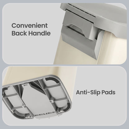 68L Kitchen Rubbish Bin, Metal Waste Pedal Bin with Lid, Tall and Large - image 22