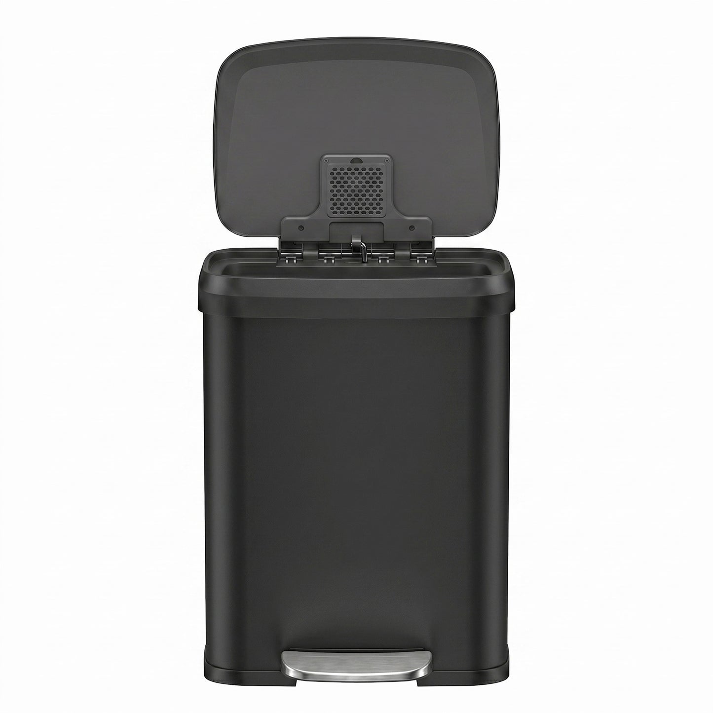68L Kitchen Rubbish Bin, Metal Waste Pedal Bin with Lid, Tall and Large - image 9