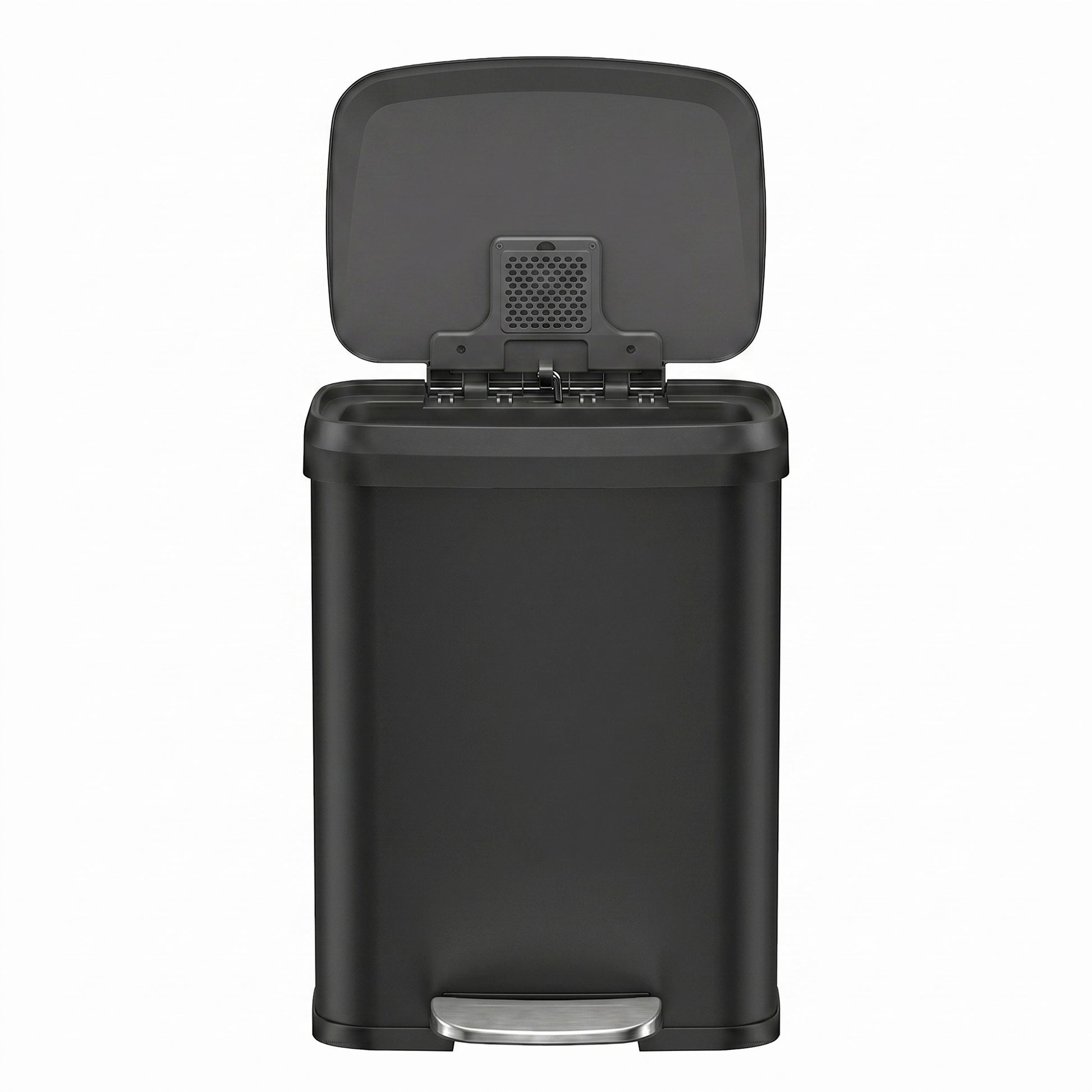 68L Kitchen Rubbish Bin, Metal Waste Pedal Bin with Lid, Tall and Large - image 9