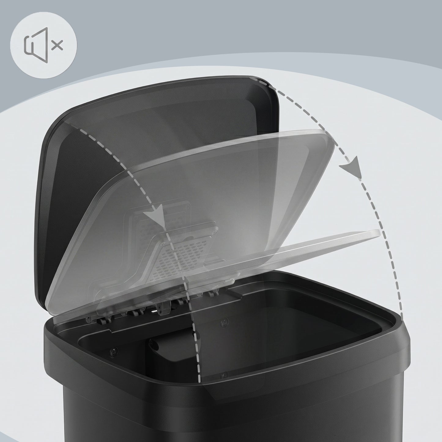 68L Kitchen Rubbish Bin, Metal Waste Pedal Bin with Lid, Tall and Large - image 13