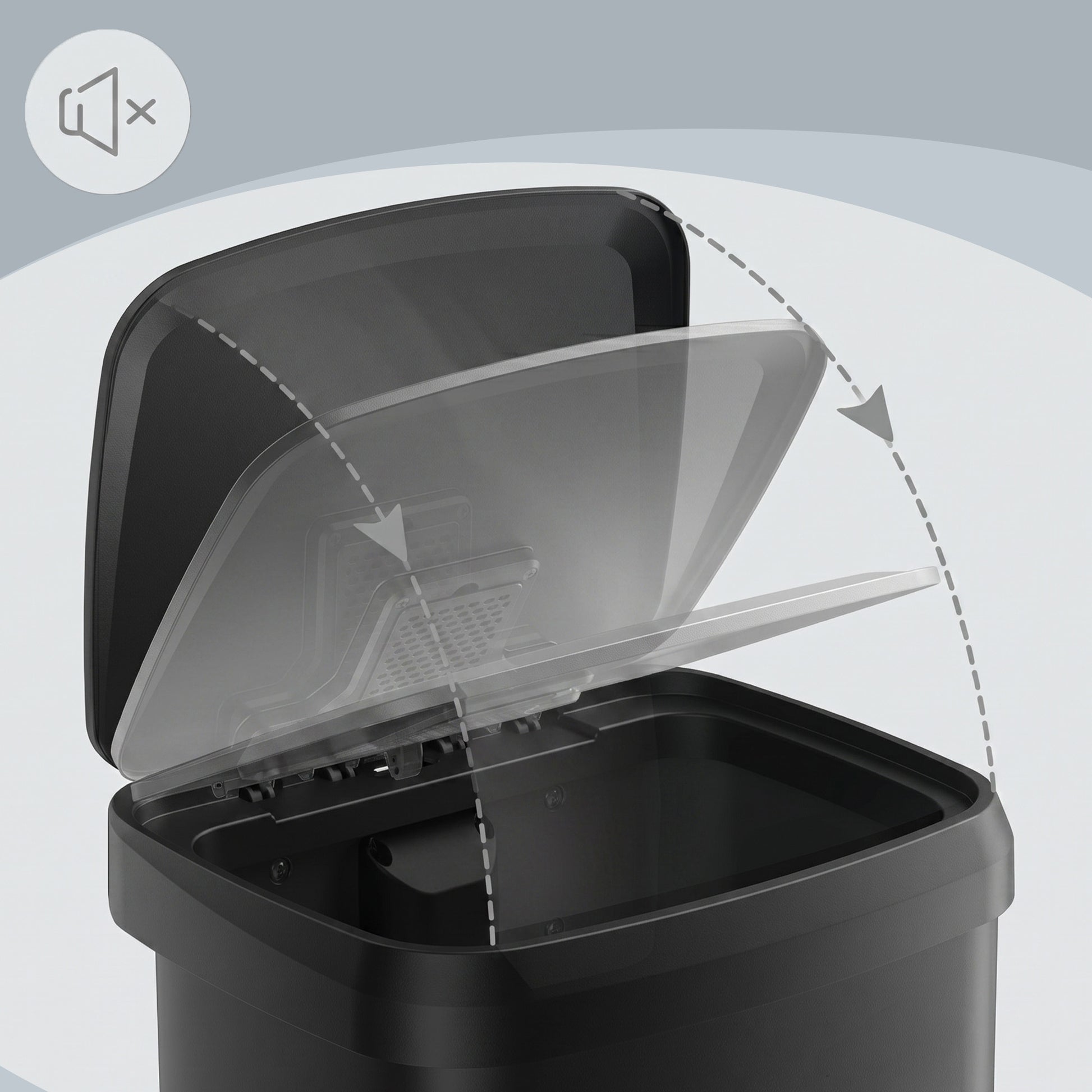 68L Kitchen Rubbish Bin, Metal Waste Pedal Bin with Lid, Tall and Large - image 13