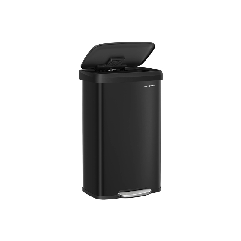 Kitchen Trash Can, 21 Gallon (80 L) Stainless Steel Garbage Can, with Stay-Open Lid and Step-on Pedal