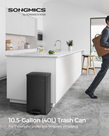 10.5 Gallon Kitchen Trash Can with Lid