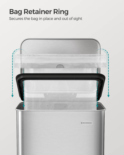 10.5 Gallon Kitchen Trash Can with Lid