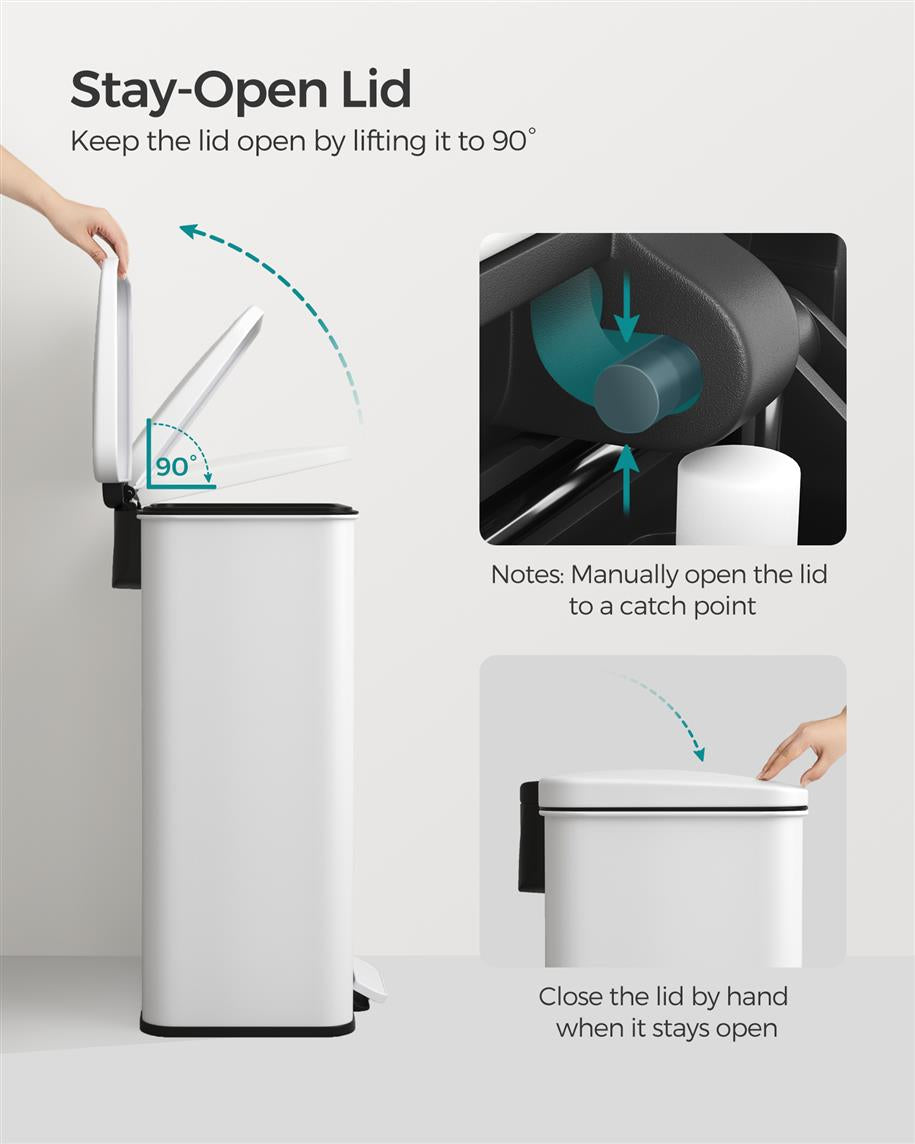 10.5 Gallon Kitchen Trash Can with Lid