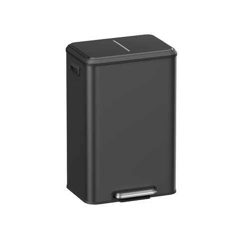 10.5-Gallon (40L) Kitchen Trash Can with Lid and Wide Foot Pedal