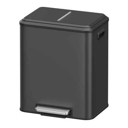 2 x 15 L Kitchen Bin for Recycling and Waste, Rubbish Bin, Soft-Close Lid - image 18