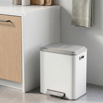 2 x 15 L Kitchen Bin for Recycling and Waste, Rubbish Bin, Soft-Close Lid - image 13