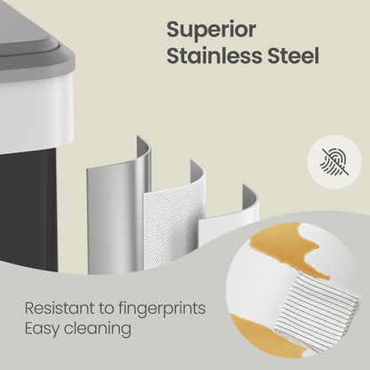 2 x 15 L Kitchen Bin for Recycling and Waste, Rubbish Bin, Soft-Close Lid - image 17