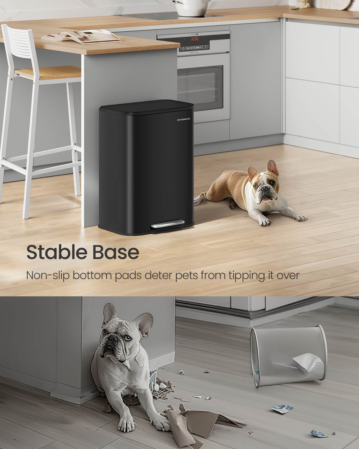 13-Gallon (50 L) Trash Can Can with Lid