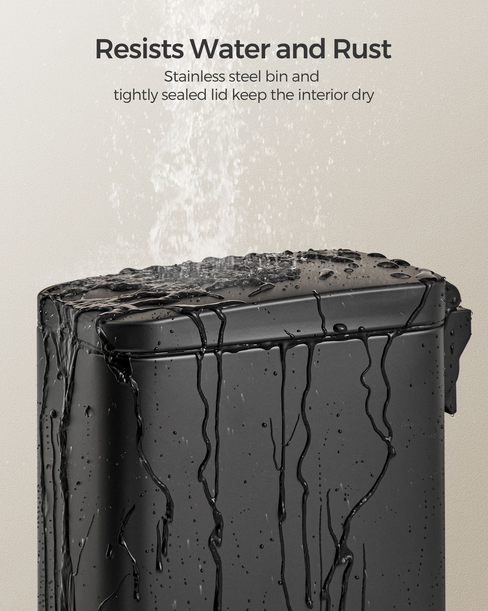 1.3 Gallon Small Trash Bin with Lid - HWLEXTRA 
