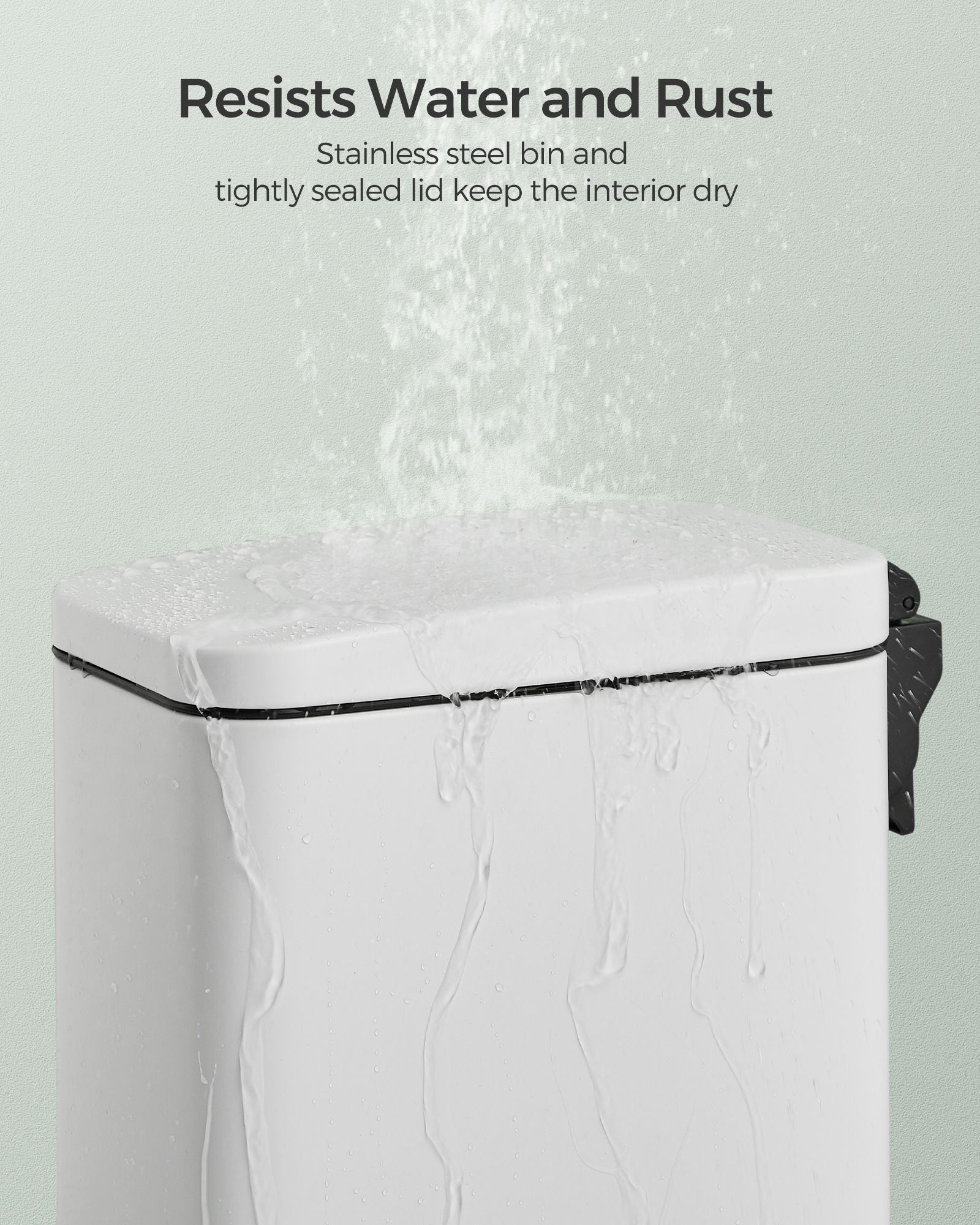 1.3 Gallon Small Trash Bin with Lid - HWLEXTRA 