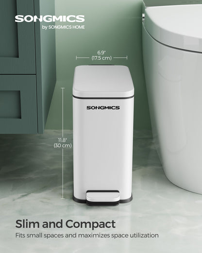 2.6 Gallon Small Trash Bin with Lid