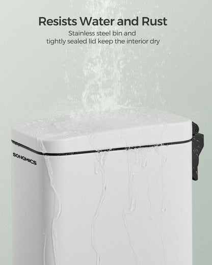 2.6 Gallon Small Trash Bin with Lid
