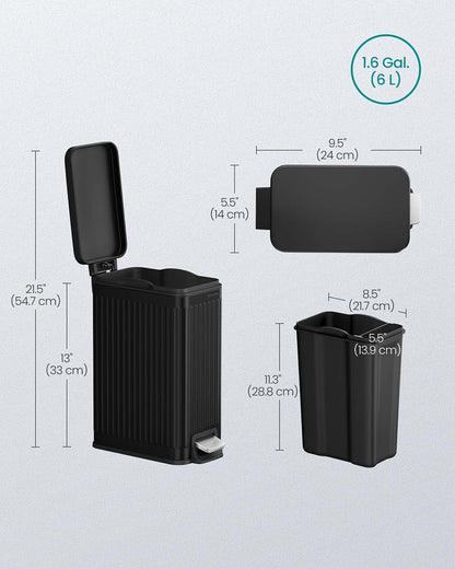 Bathroom Trash Can with Lid