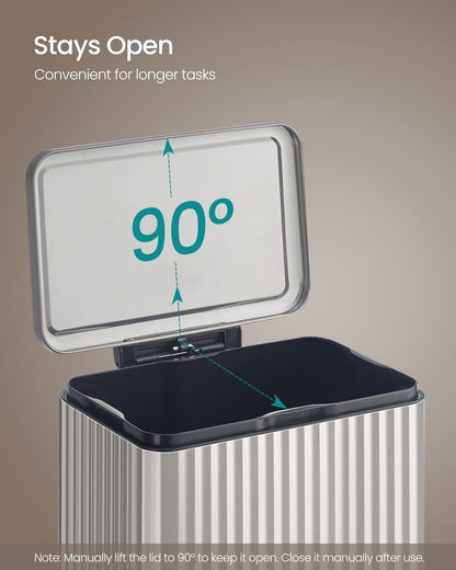 Trash Can, 13 Gallon (50 L) Garbage Can for Kitchen