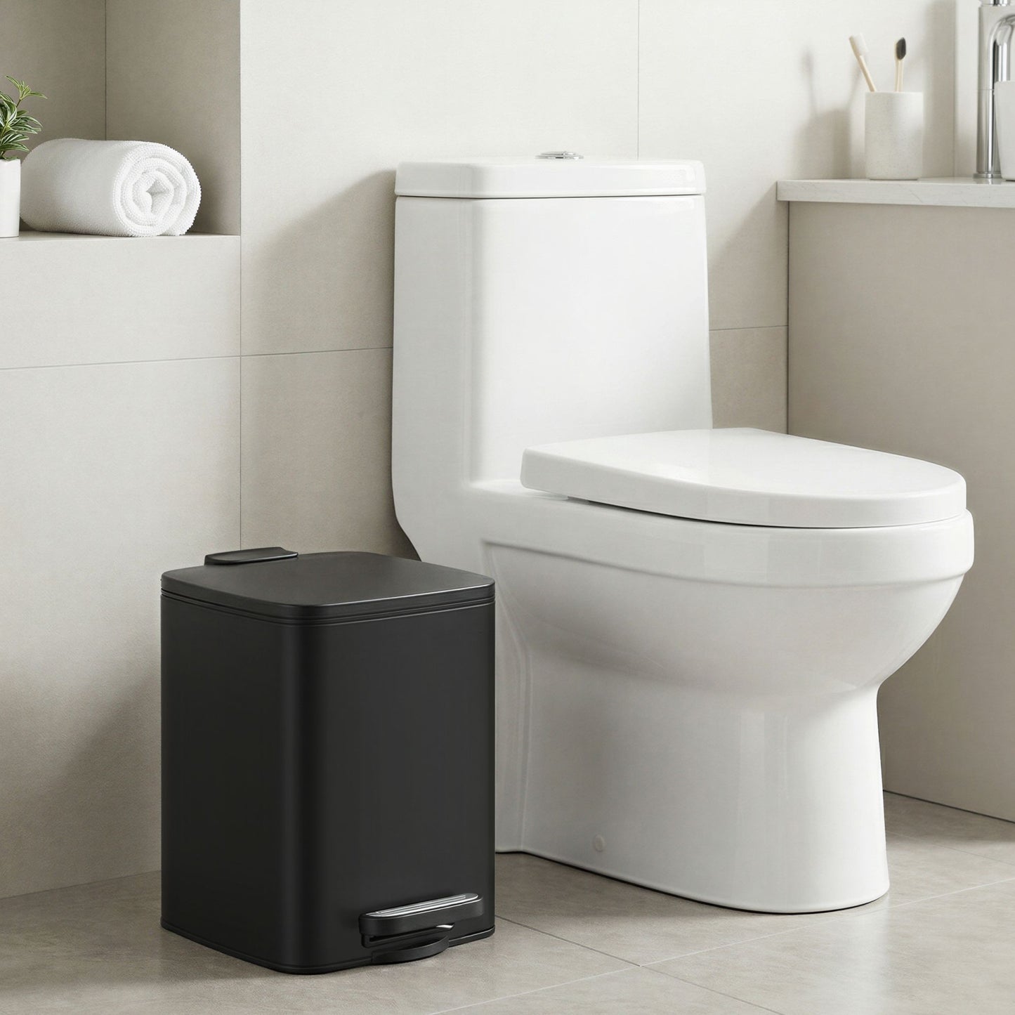 Trash Bin, Kitchen Bin, Steel Pedal - image 5