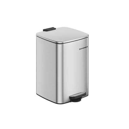 Stainless Trash Can 5.2-Gallon (20 L) with Inner Bucket