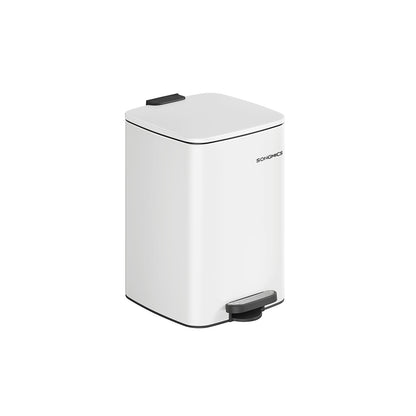 Stainless Steel Trash Can 5.2-Gallon (20 L) with Inner Bucket - HWLEXTRA 