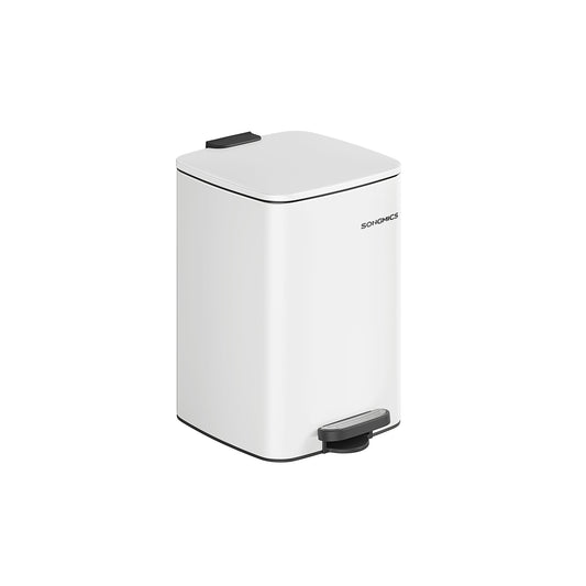 Stainless Steel Trash Can 5.2-Gallon (20 L) with Inner Bucket - HWLEXTRA 