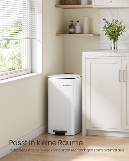 20 L Steel Kitchen Pedal Bin with Inner Bucket Sand Beige - image 54
