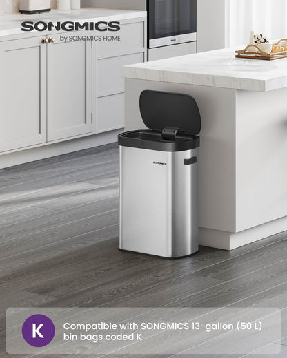 Automatischer Mülleimer mit Sensor und Softclose-Deckel aus Stahl