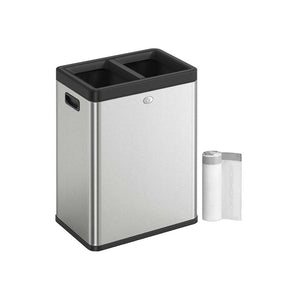 2 x 6.6 Gallon Open Top Trash Can