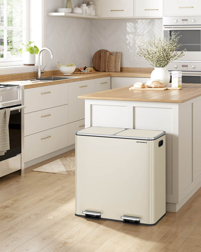 2 x 10.6 Gallon (2 x 40 L) Trash Can for Kitchen