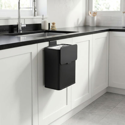 2.1-Gallon, 8 L Hanging Kitchen Trash Can with Lid, Cupboard Door Hanging or Wall-Mounted - image 12