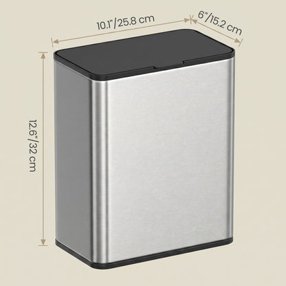 2.1-Gallon, 8 L Hanging Kitchen Trash Can with Lid, Cupboard Door Hanging or Wall-Mounted - image 3