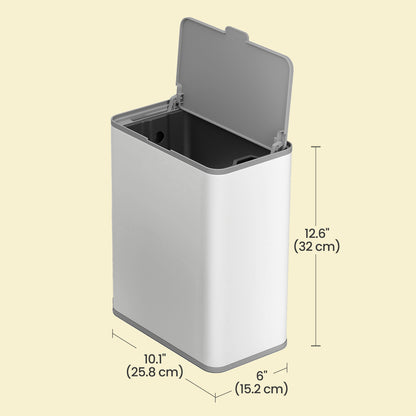 2.1-Gallon, 8 L Hanging Kitchen Trash Can with Lid, Cupboard Door Hanging or Wall-Mounted - image 19